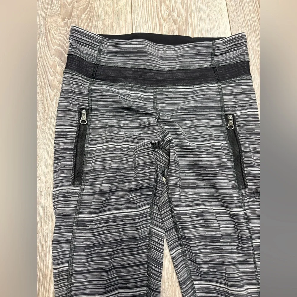 lululemon athletica Women's Heathered Leggings - Black and Gray